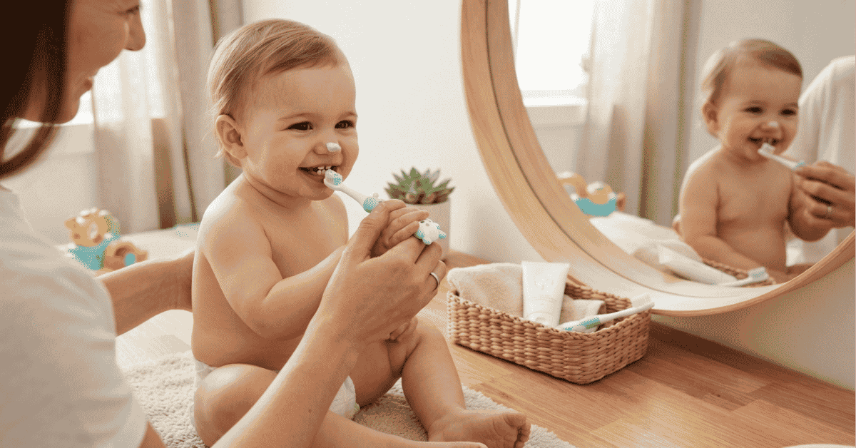 Baby Tooth Brushing Easier