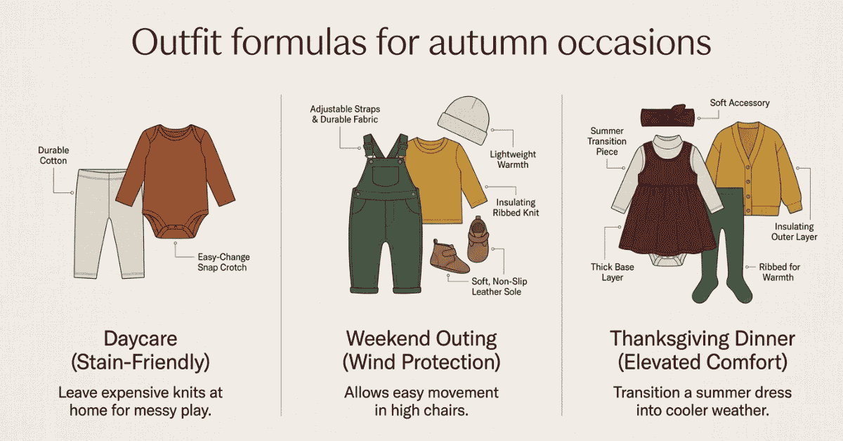 layer for a fall outfit for baby girl