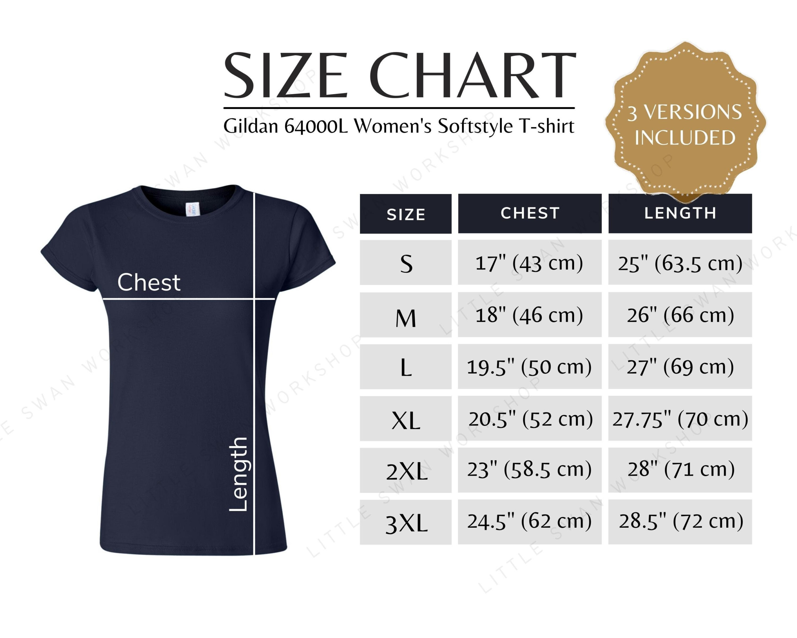 Womens T Shirt Sizing